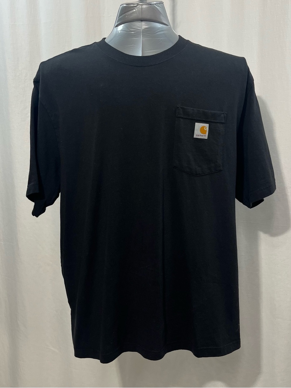 Carhartt Black Short-Sleeve Pocket Tee with Logo Patch mens XL. Work play 1494